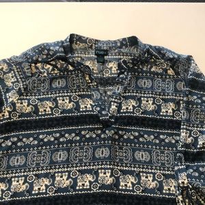 Rue 21 Elephant Tunic Blouse